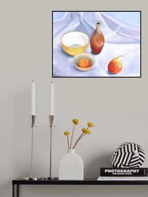 Still Life With Pear and Plum