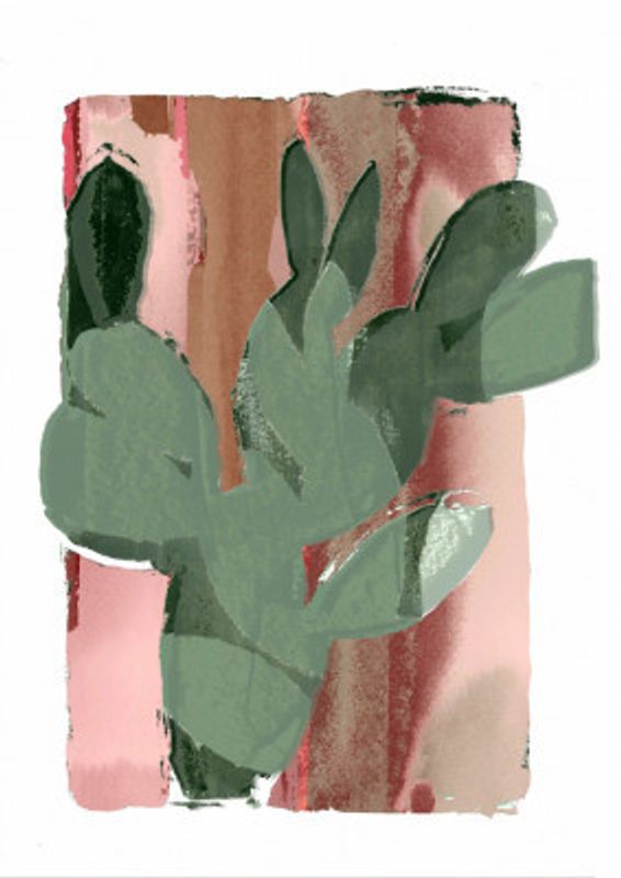 Cactus Green Pink 1