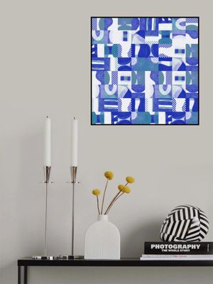 Mid Century Grid Pattern Six