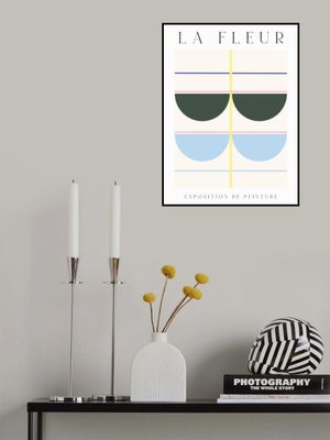 La Fleur Geometric Flowers Poster Set 5