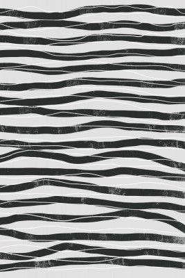 Black and White Waves Lines
