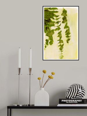 Green Gold Leafy Abstraction