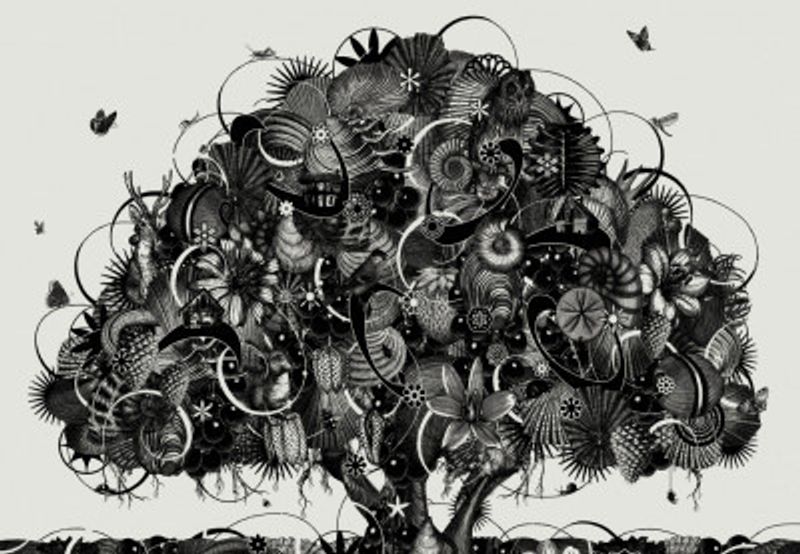 Tree of Life - black and white