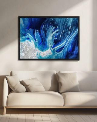 Underwater Bright Blues Untouched Waterways - Ocean Vibes