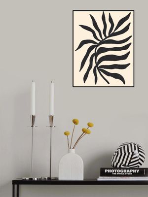 Black Silhouette Textured Branch