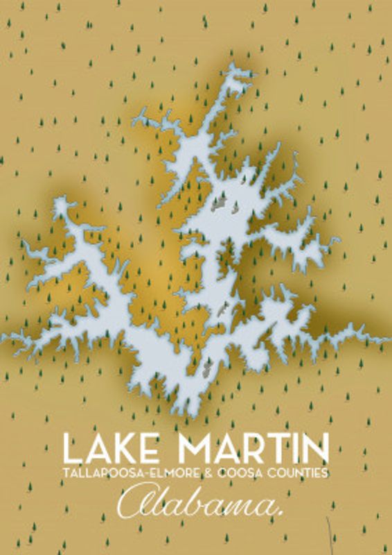 Lake Martin Alabama Map