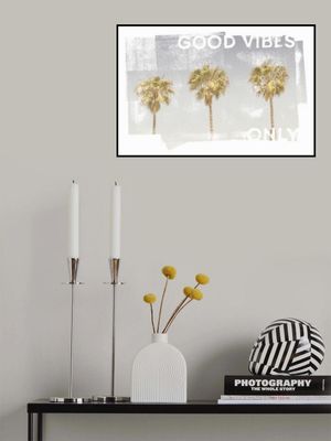 Vintage palm trees | good vibes only
