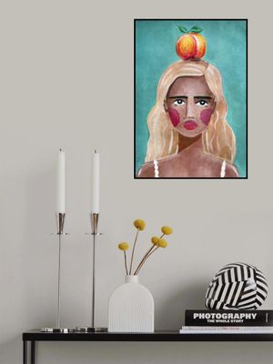 Woman With Peach