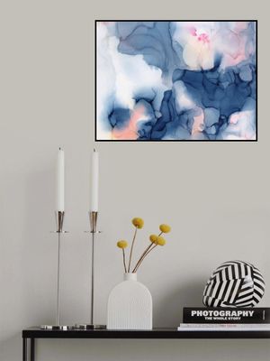 Fluid Blue And Pink Hues