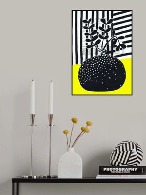 Minimalist leaves in a ball vase