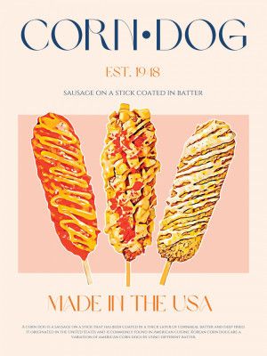 Corn Dog Print