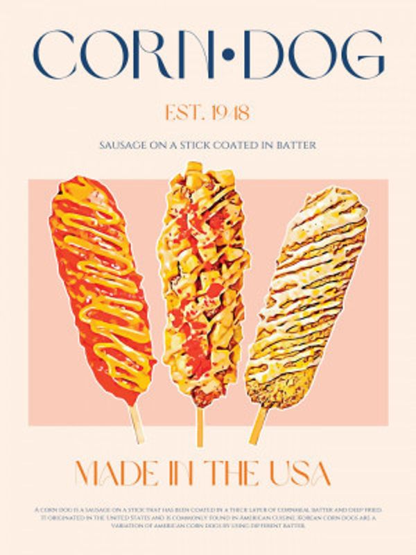 Corn Dog Print