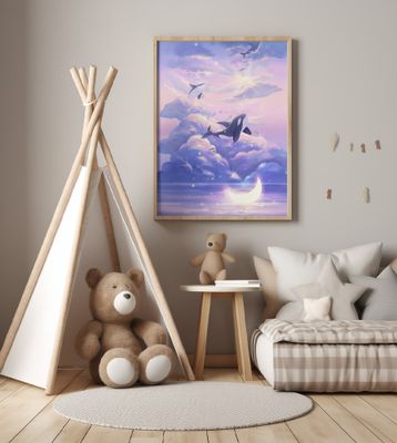 Fantasy Beautiful Whale