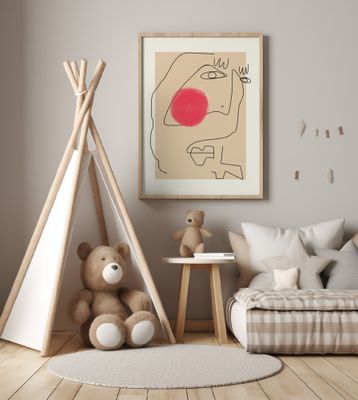 Red Cheek Reflection