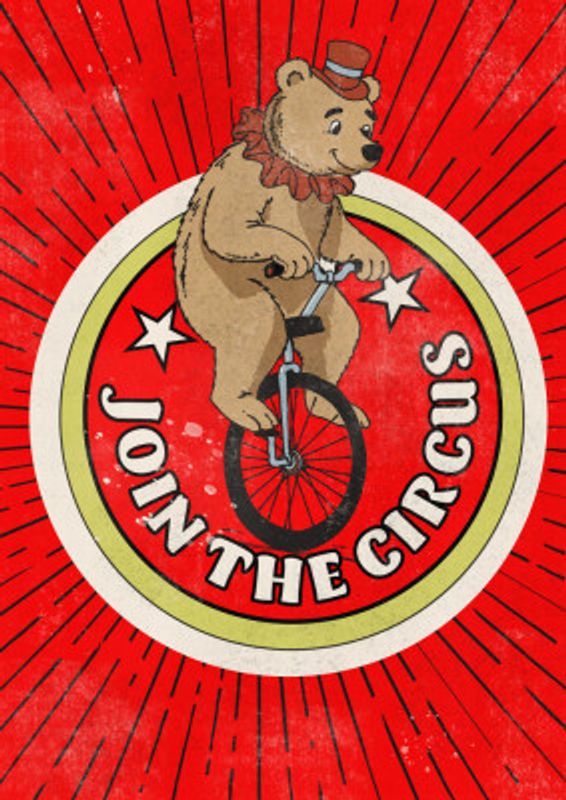 Join the Circus Vintage Bear Commercial