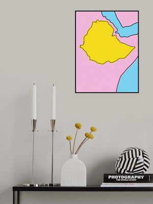 Ethiopia Pop Art Map