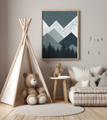 Geometric Mountain Shapes