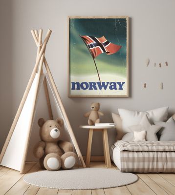 Norway Vintage Travel Poster