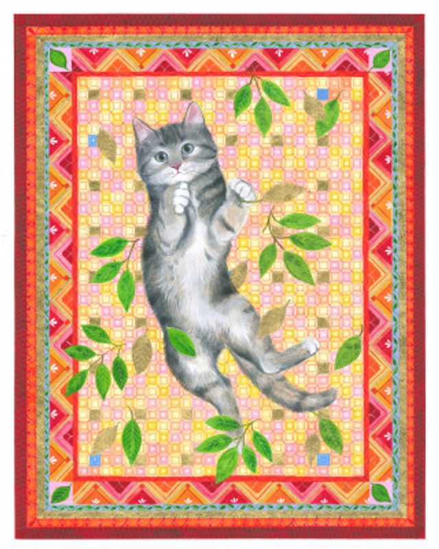 Kitten and the Falling Leaves