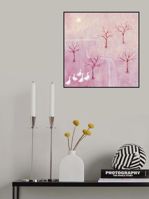 Geese In The Orchard