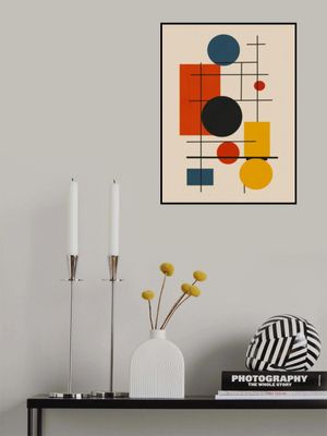 Geometric Abstract Design With Intersecting