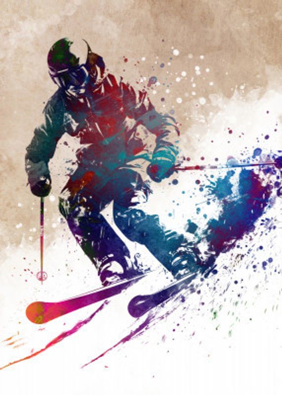 Sport Skiing art