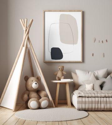 Organic Shapes In Neutral Tones