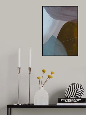 Overlapping Curves In Muted Tones