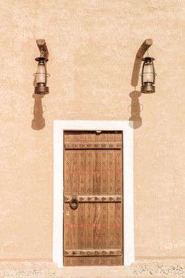 Arabian Door With Lanterns