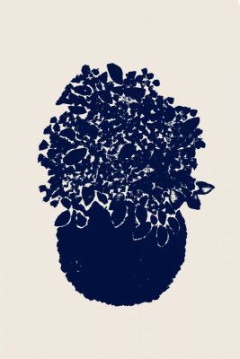 Potted Lilacs and Smoke Bush