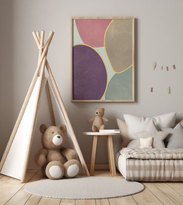 Abstract Circles With Gold 4