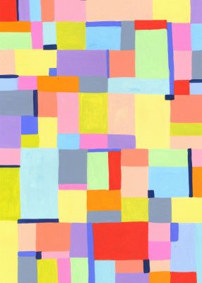 Vivid Geometric Tapestry