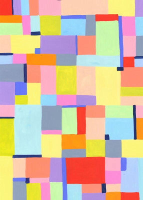 Vivid Geometric Tapestry