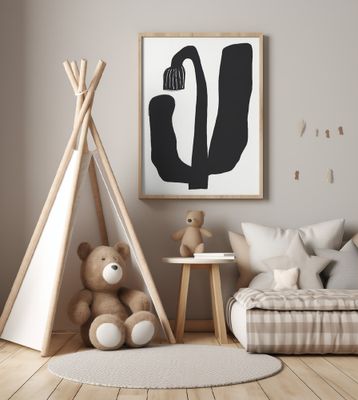 Minimalism Ink Flower