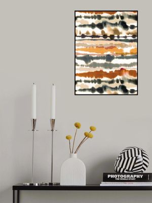 Soft Nautical Watercolor Lines Brown