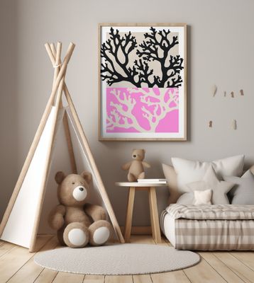 Dual Coral Silhouettes