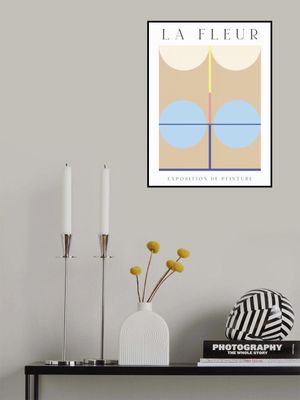 La Fleur Geometric Flowers Poster Set 1