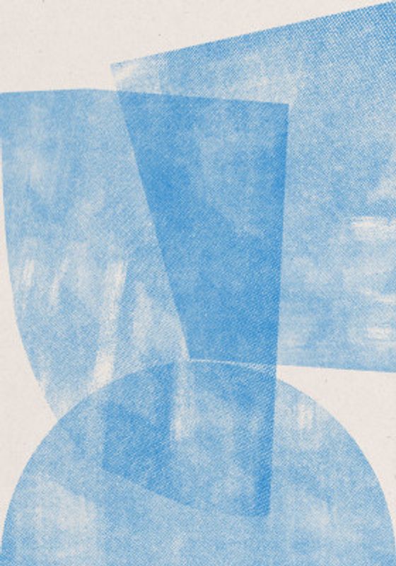 Blue Geometric Waves