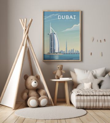 Dubai Travel Poster