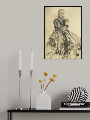 Elegant Sketch Portrait of a Woman