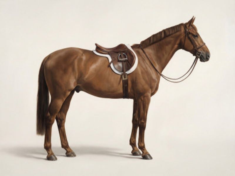 Brown Horse In Profile