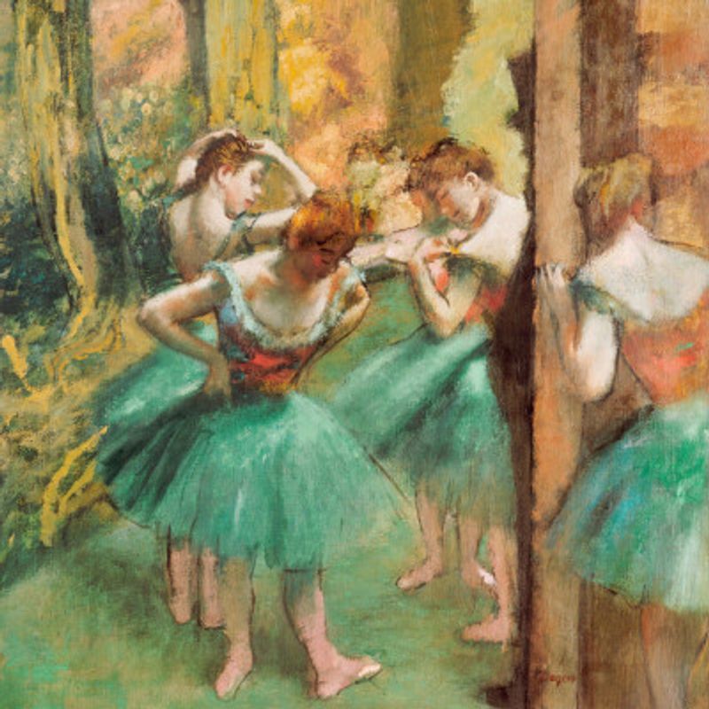 Dancers, Pink and Green