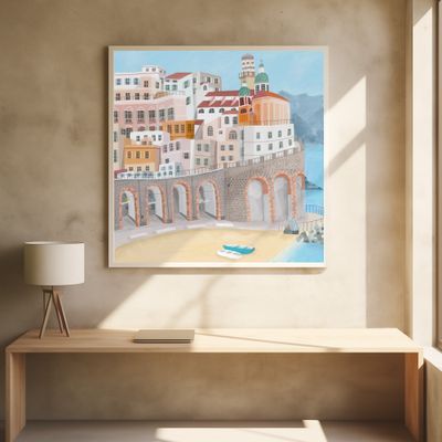 Atrani on the Amalfi coast, Italy by Artist Carla Daly