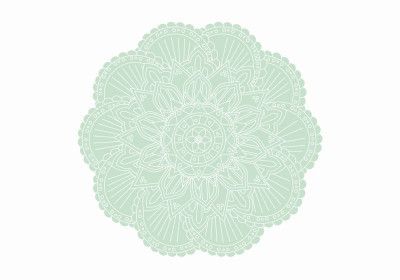 ABSTRACT GREEN MANDALA