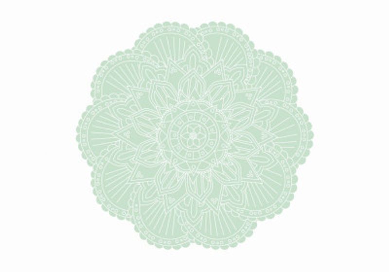 ABSTRACT GREEN MANDALA