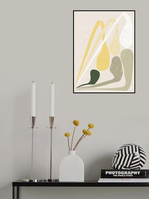 Abstract Paper Cut Composition Butter Yellow 1