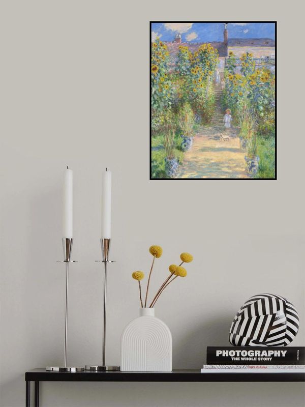 The Artist's Garden At Vétheuil (1881) By Claude Monet