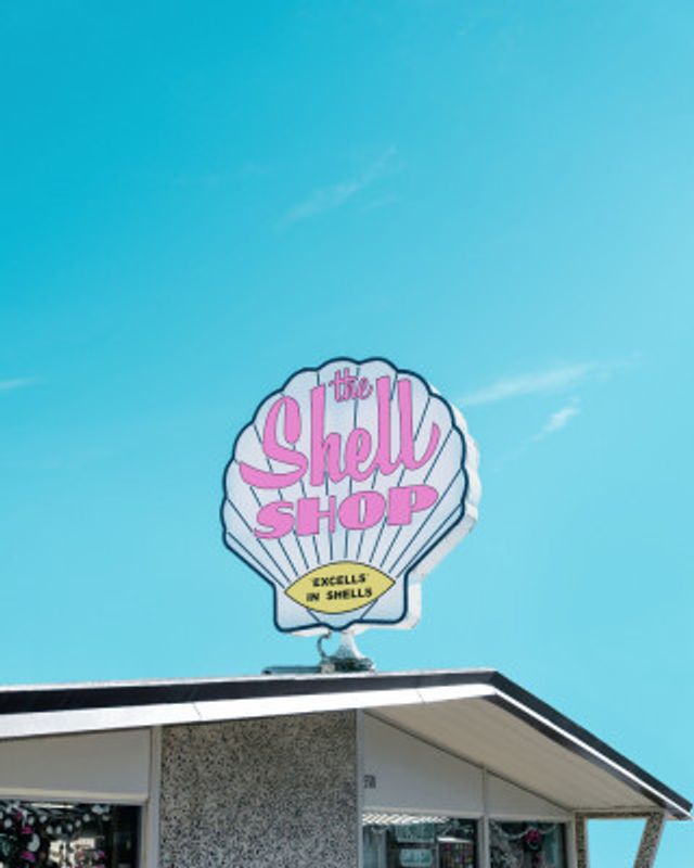 Shell Shop Vintage Sign