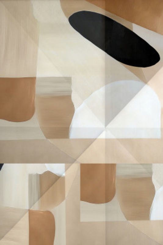 Abstract Copper Neutral Tone Painting 3