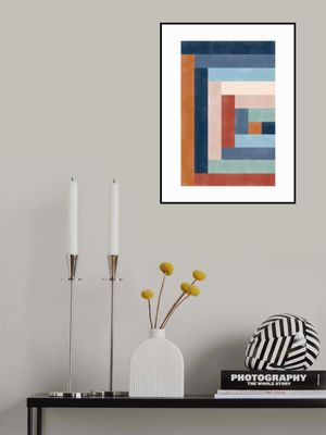 Geometric Maze Of Colorful Rectangles